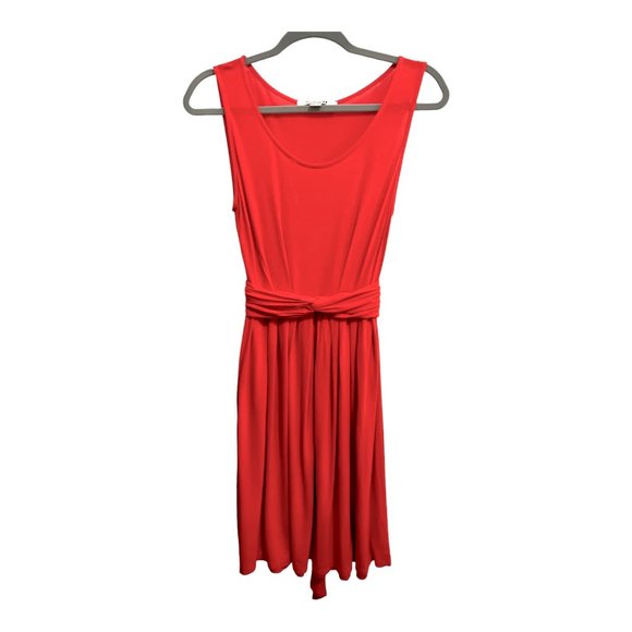 Forever 21 Red Scoop Sleeveless Pleated Dress Size S - Picture 3 of 12